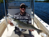 David with Merrimack River striper